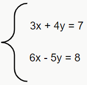 sistema linear exemplo 1