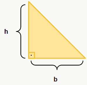 Como calcular a área de um triângulo retângulo 