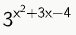 exponencial com equação de segundo grau