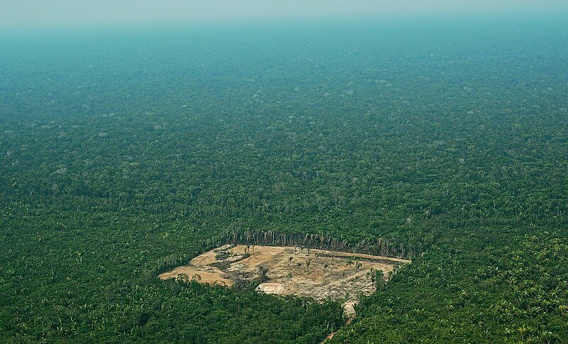 área desmatada da Floresta Amazônica